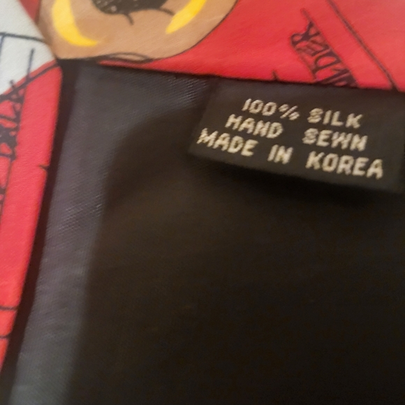 Vintage Nicole Miller 100% Silk Baseball Tie - Picture 4 of 4